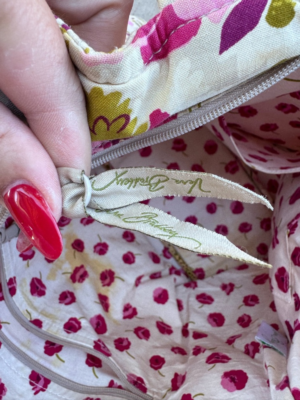 Vera Bradley Make Me Blush (Retired) Double Handle Shoulder Handbag Tote Bag - Picture 5 of 7